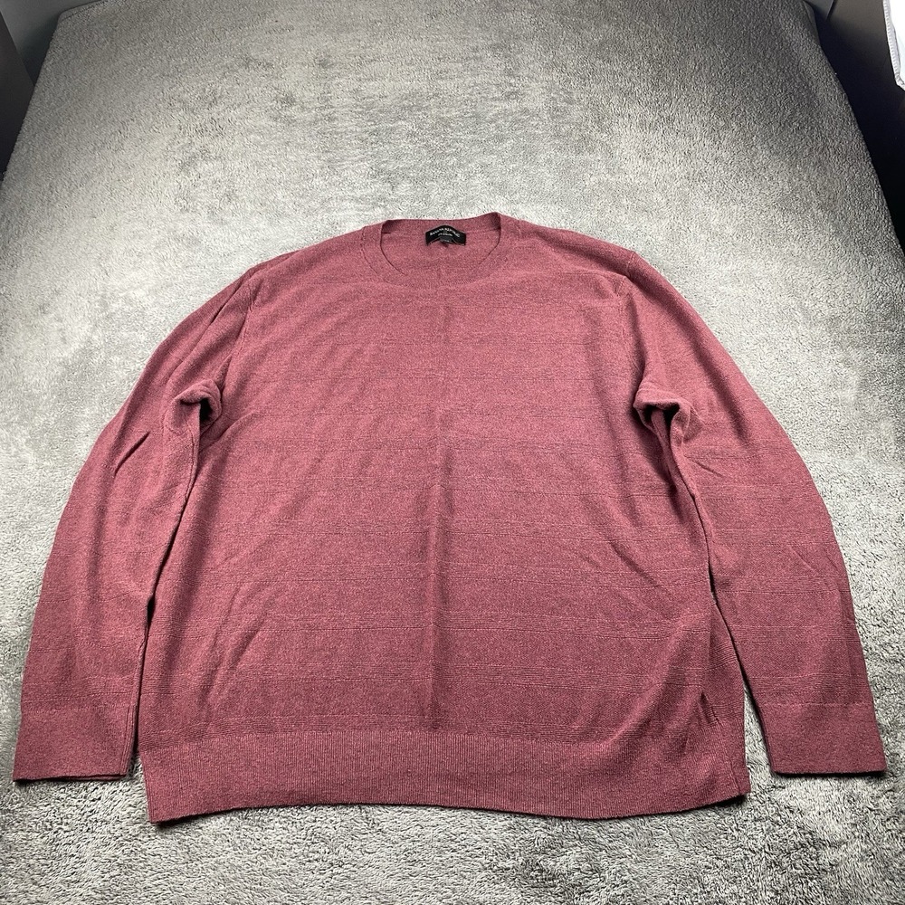 Banana Republic Eco Sweater Mens XXL Long Sleeve Red Crew Neck Pullover